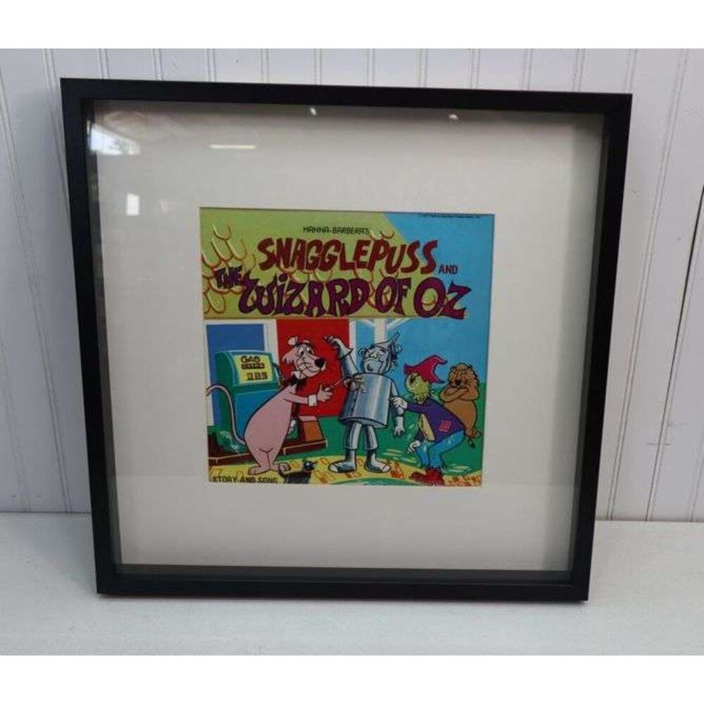 Nice Framed & Matted 21" x 21" Vintage LP Vinyl Album Hanna-Barbera's "Snagglepu